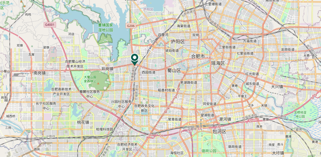 合肥市蜀山区公司位置地图